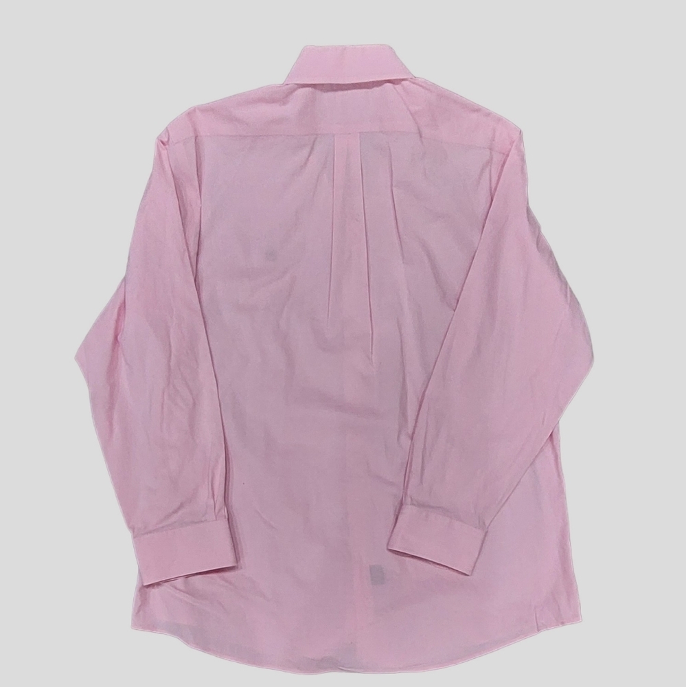 Lauren Ralph Lauren Slim Fit Pink Button Up Men's Shirt Sz 17.5 Long Sleeve - Picture 4 of 12